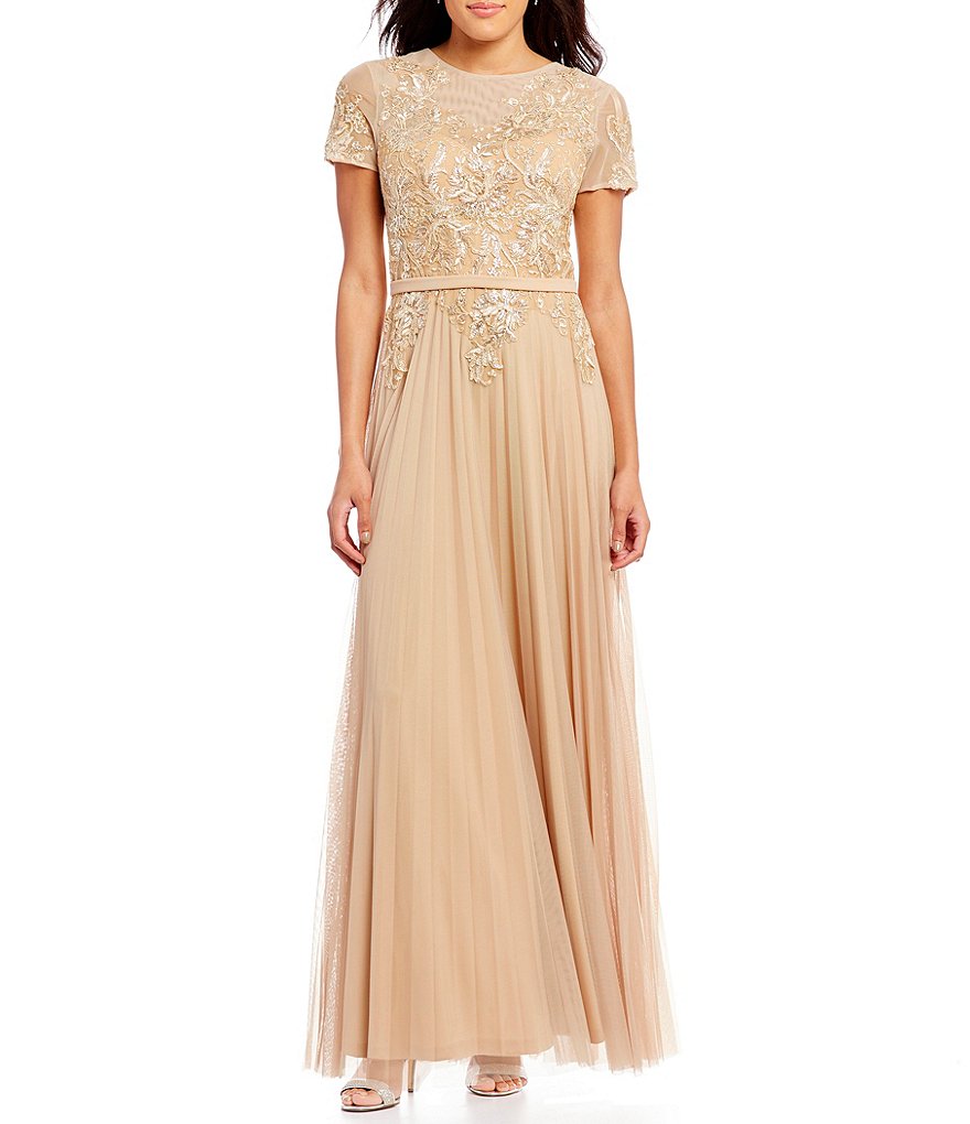 Cachet Lace Applique Bodice Gown