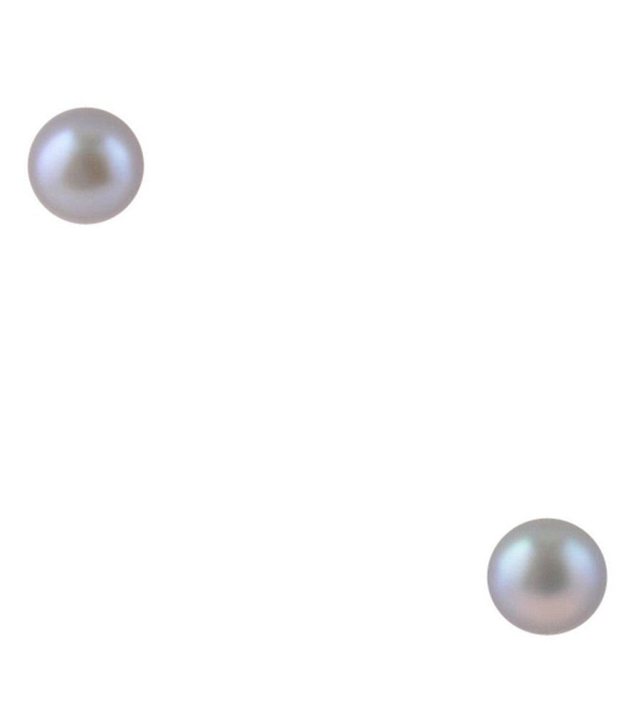 Calvary Sterling Silver & Freshwater Pearl Stud Earrings