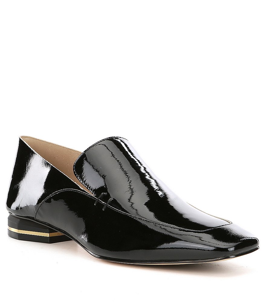Calvin Klein Bia Patent Leather Loafers