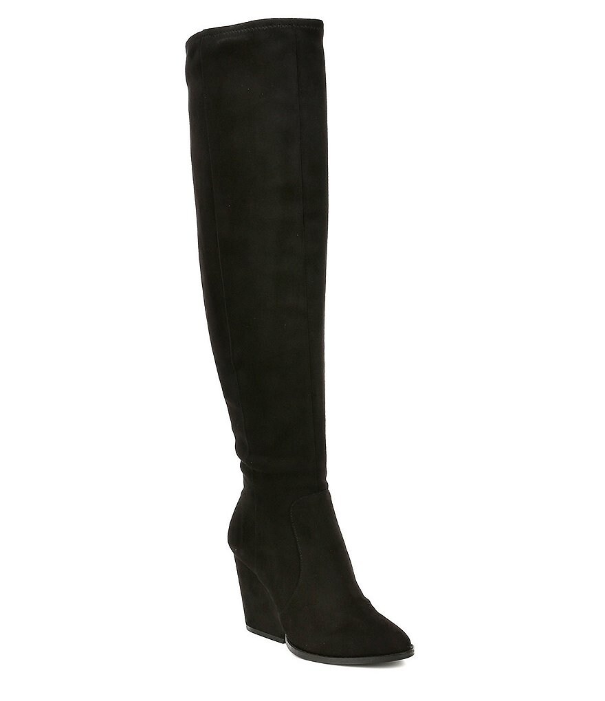 Calvin Klein Catia Block Heel Over The Knee Boots