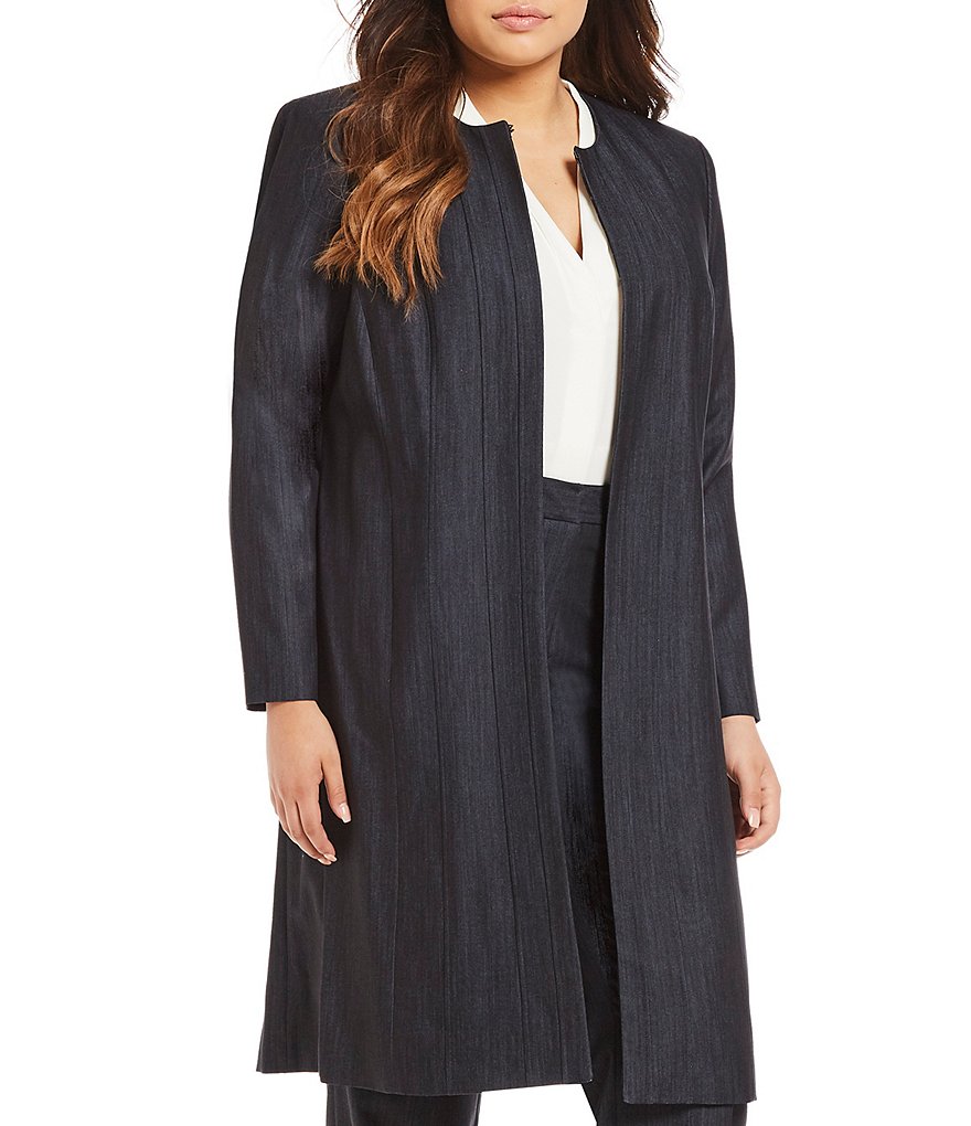 Calvin Klein Plus Open Long Jacket