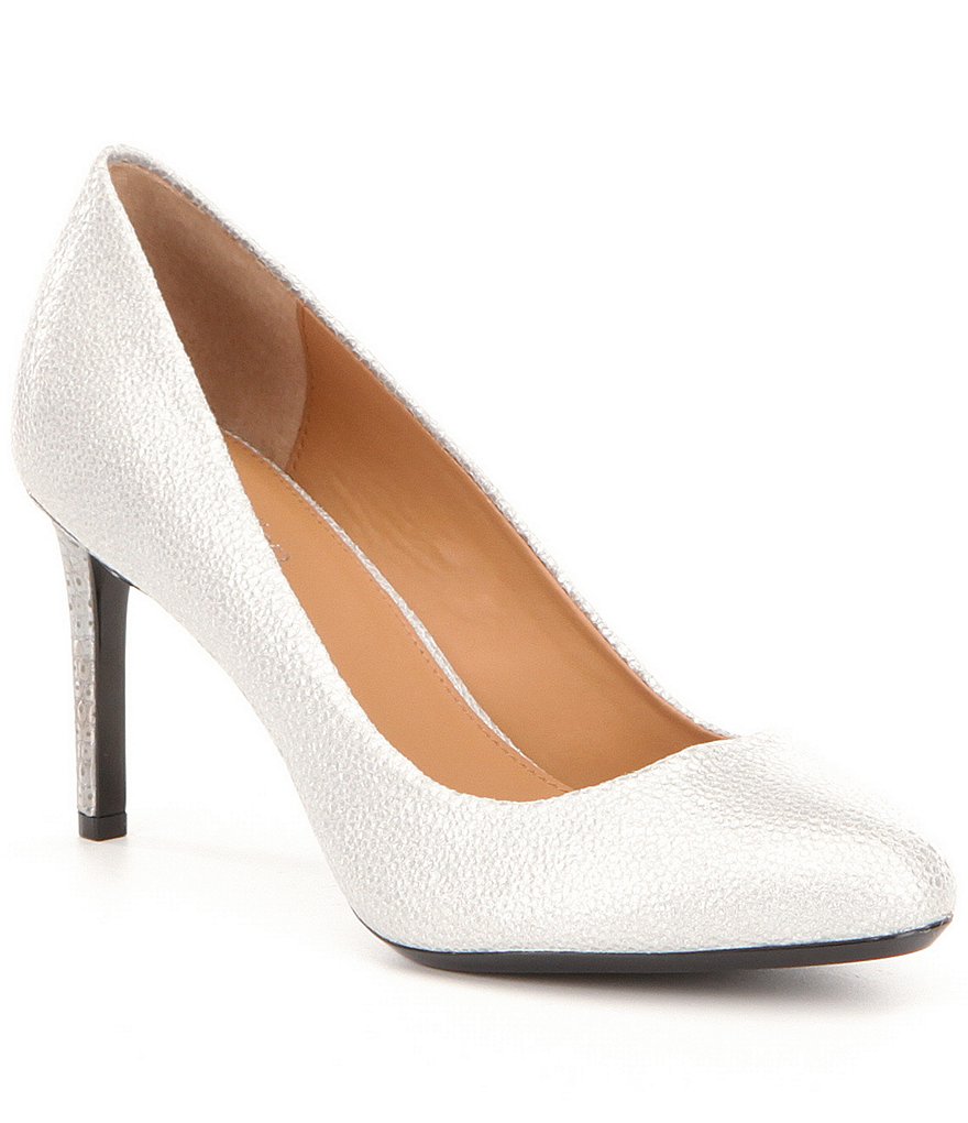 Calvin Klein Salsha Glossy Leather Pumps