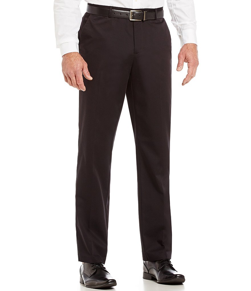 Calvin Klein Slim-Fit Flat-Front Twill Pants