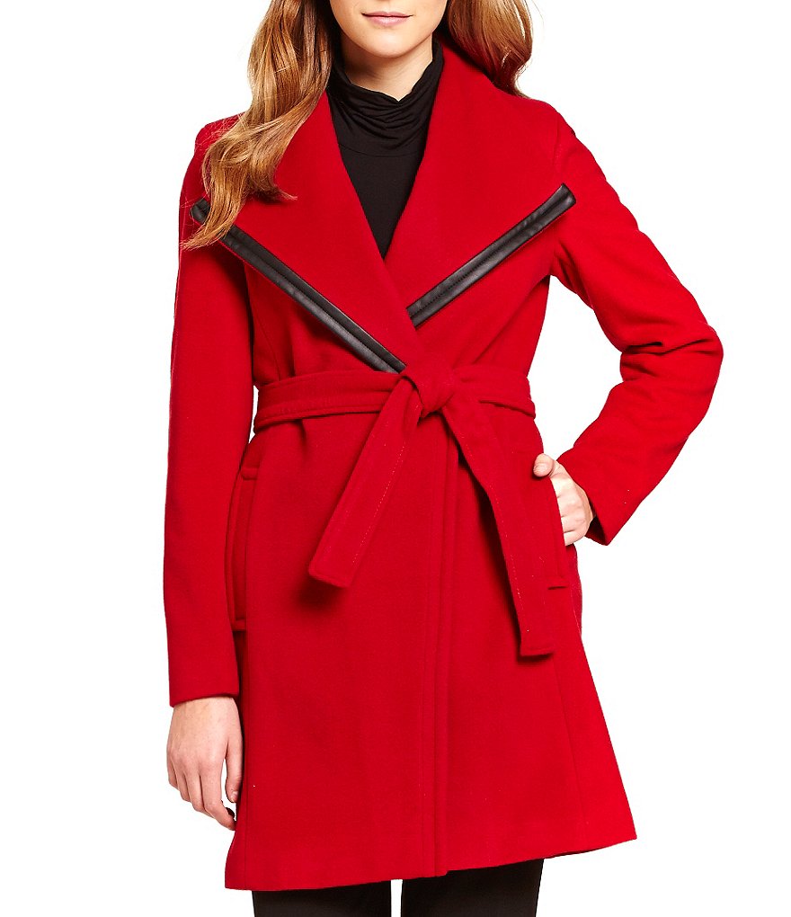 Calvin Klein Wool Cashmere Blend Wrap