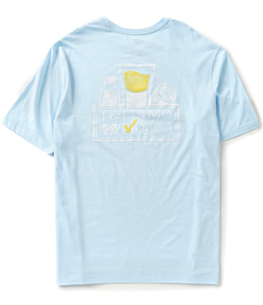 Caribbean Big & Tall Short-Sleeve Tequila Screen Print Tee