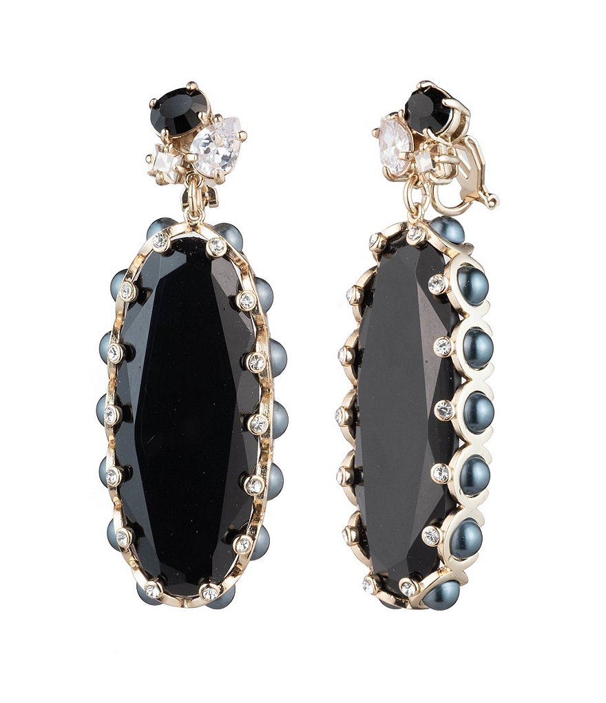 Carolee Large Stone Drop Earrings