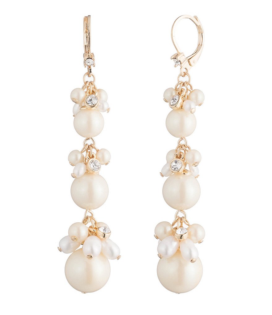 Carolee Triple Cluster Earrings