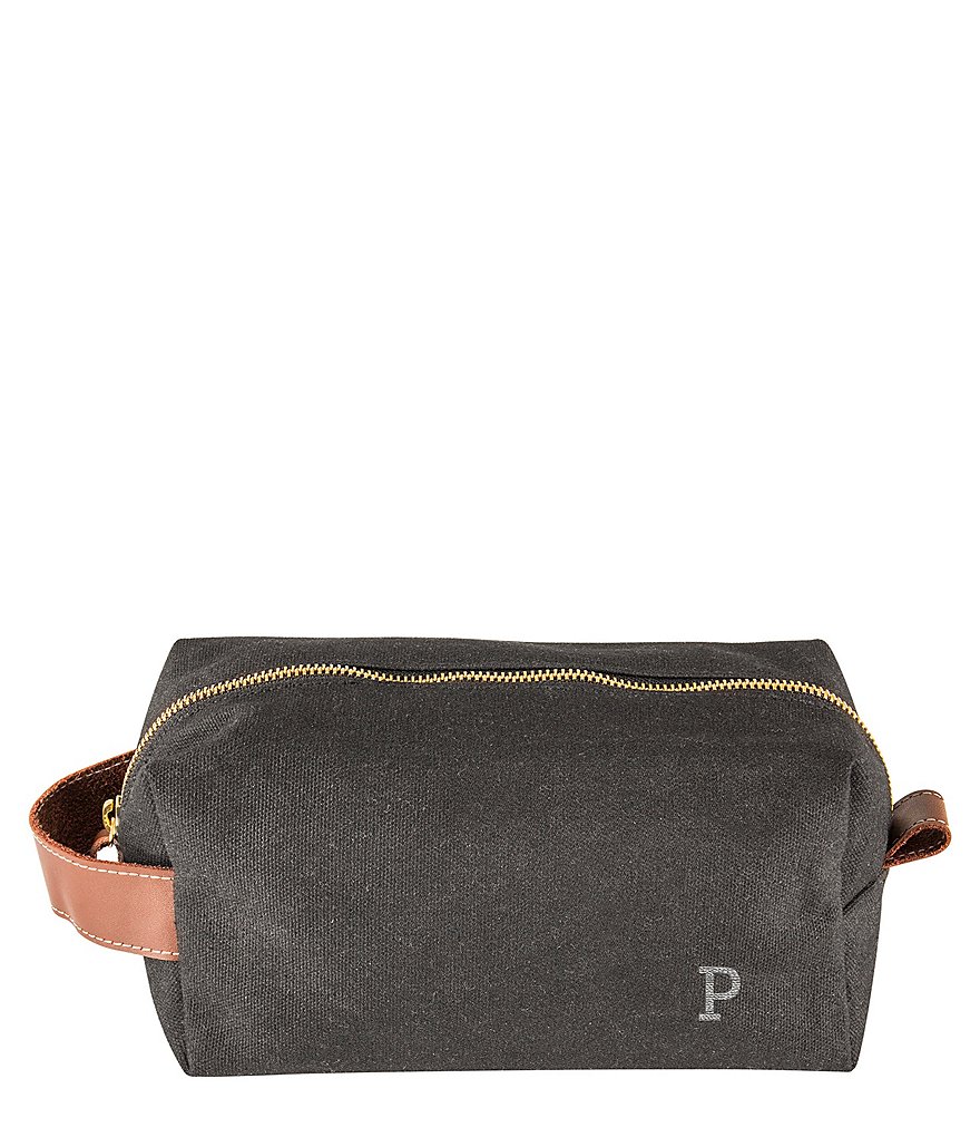 Cathy's Concepts Initial-Embroidered Black Canvas Travel Kit