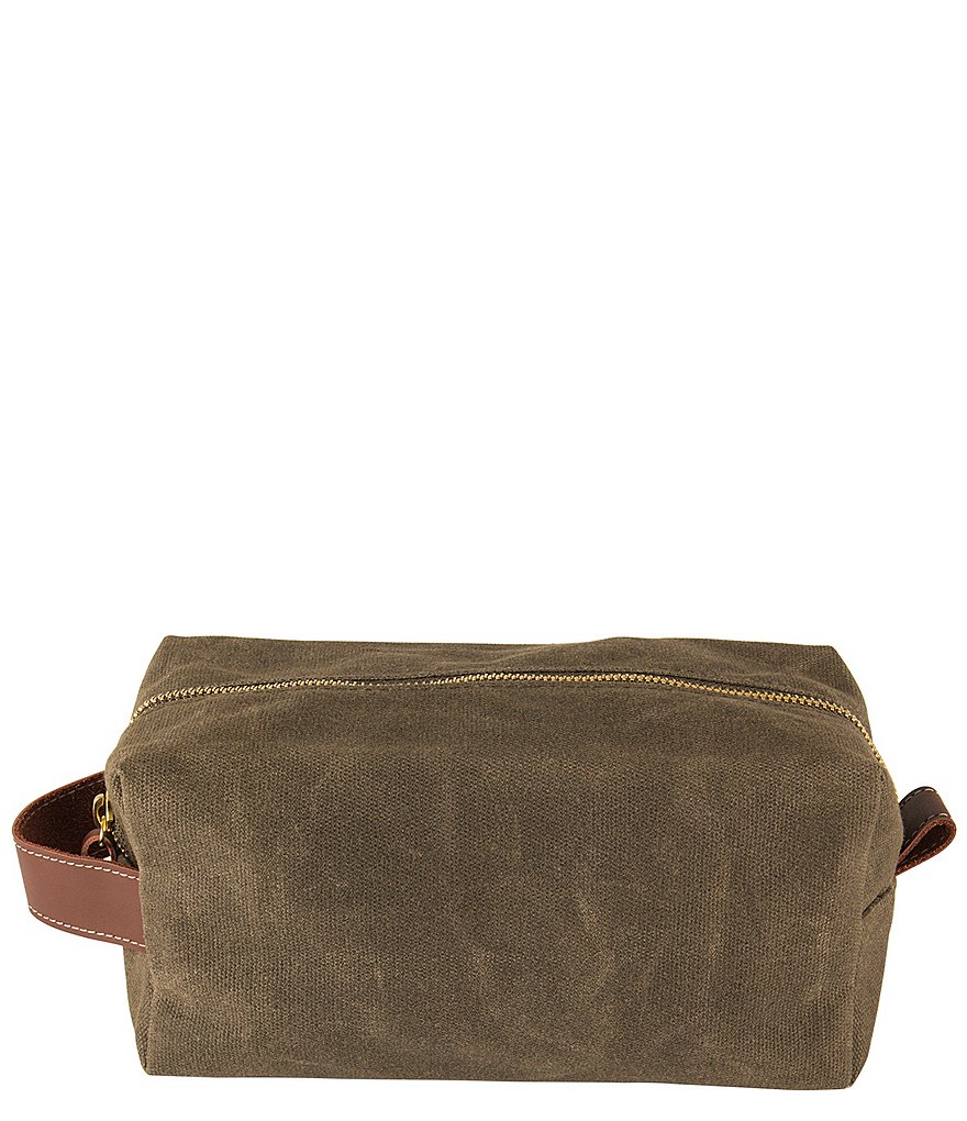 Cathy's Concepts Initial-Embroidered Green Canvas Travel Kit