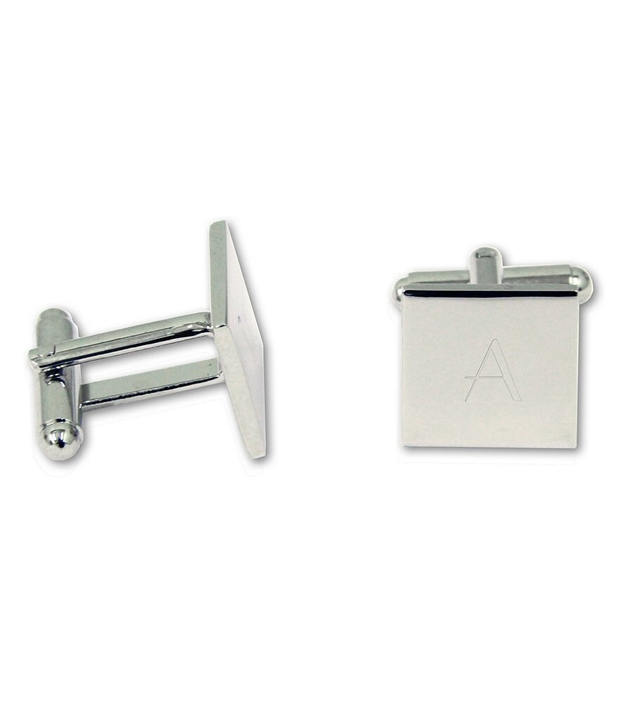 Cathy's Concepts Initial-Engraved Square Cuff Links