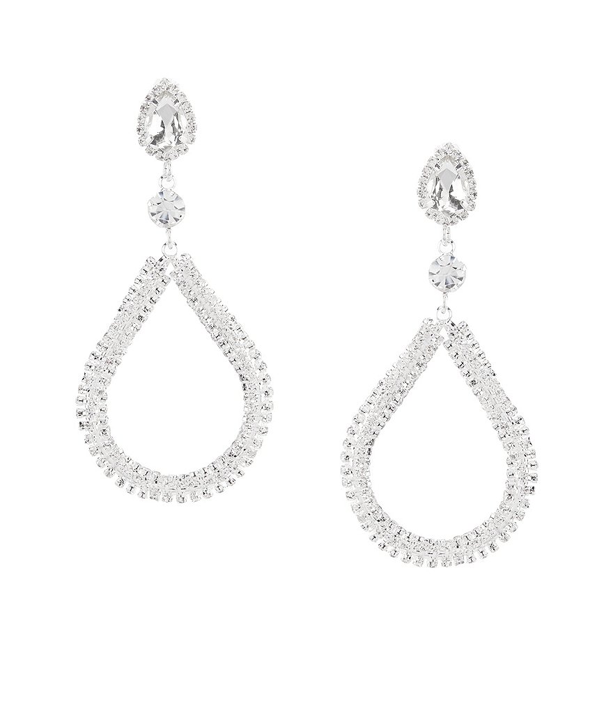 Cezanne Crystal Loop Earrings