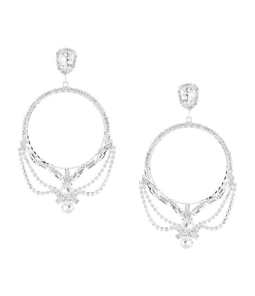 Cezanne Deco Hoop Earrings