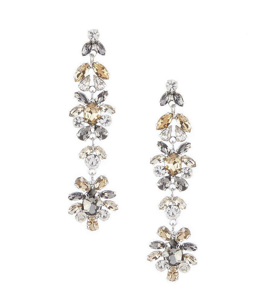 Cezanne Deco Linear Statement Earrings