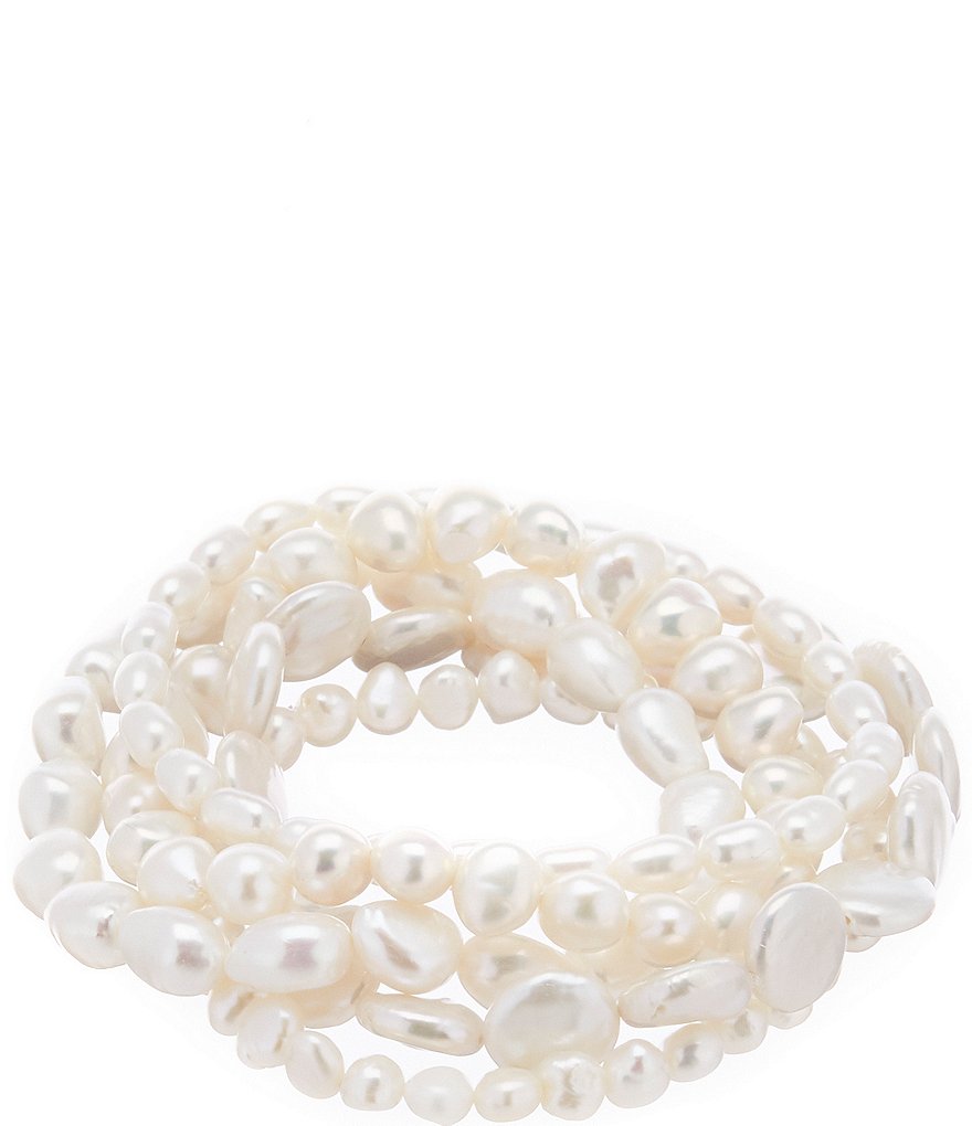 Cezanne Fresh Water Pearl Stretch Bracelet Set