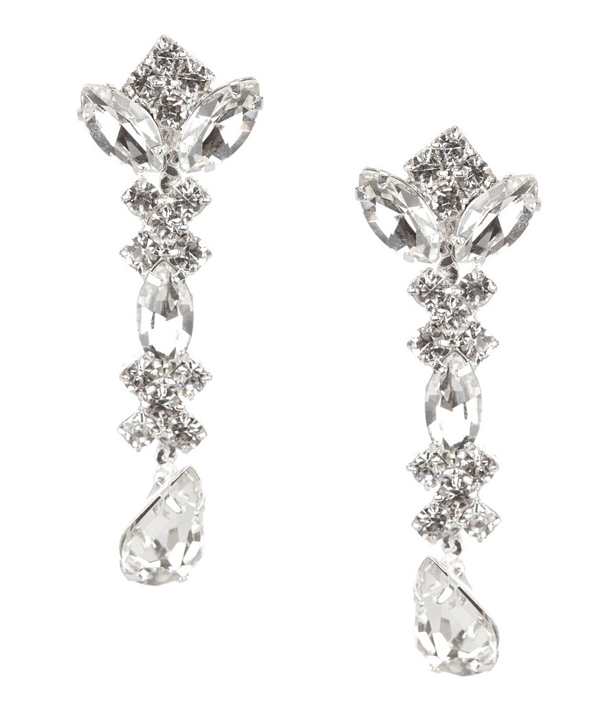 Cezanne Rhinestone Linear Earrings