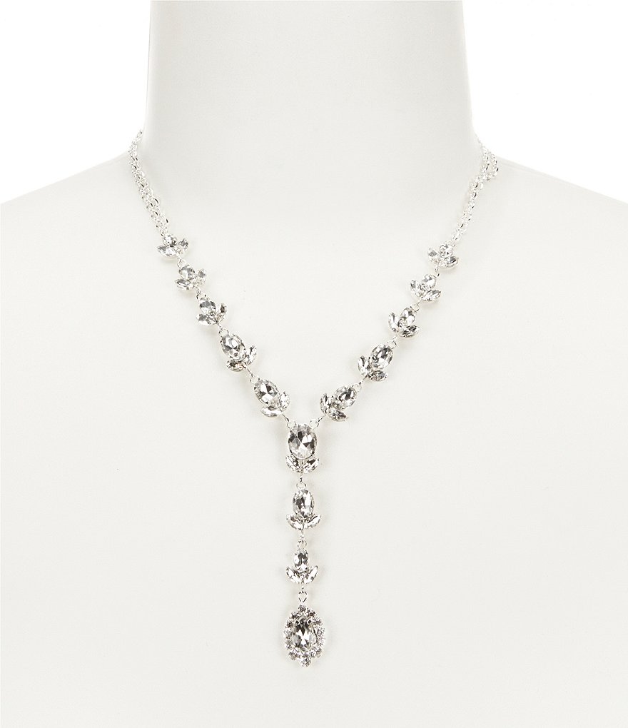 Cezanne Rhinestone Wing Links Y-Necklace