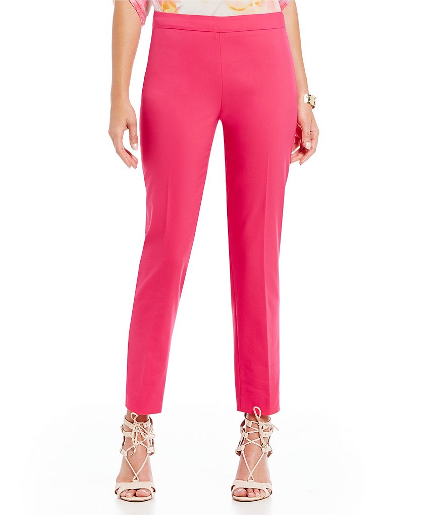 Chaus Courtney Side Zip Solid Pants