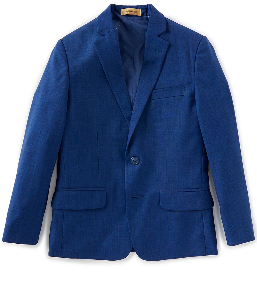 Class Club Gold Label Big Boys 8-20 Modern Fit French Blue Blazer