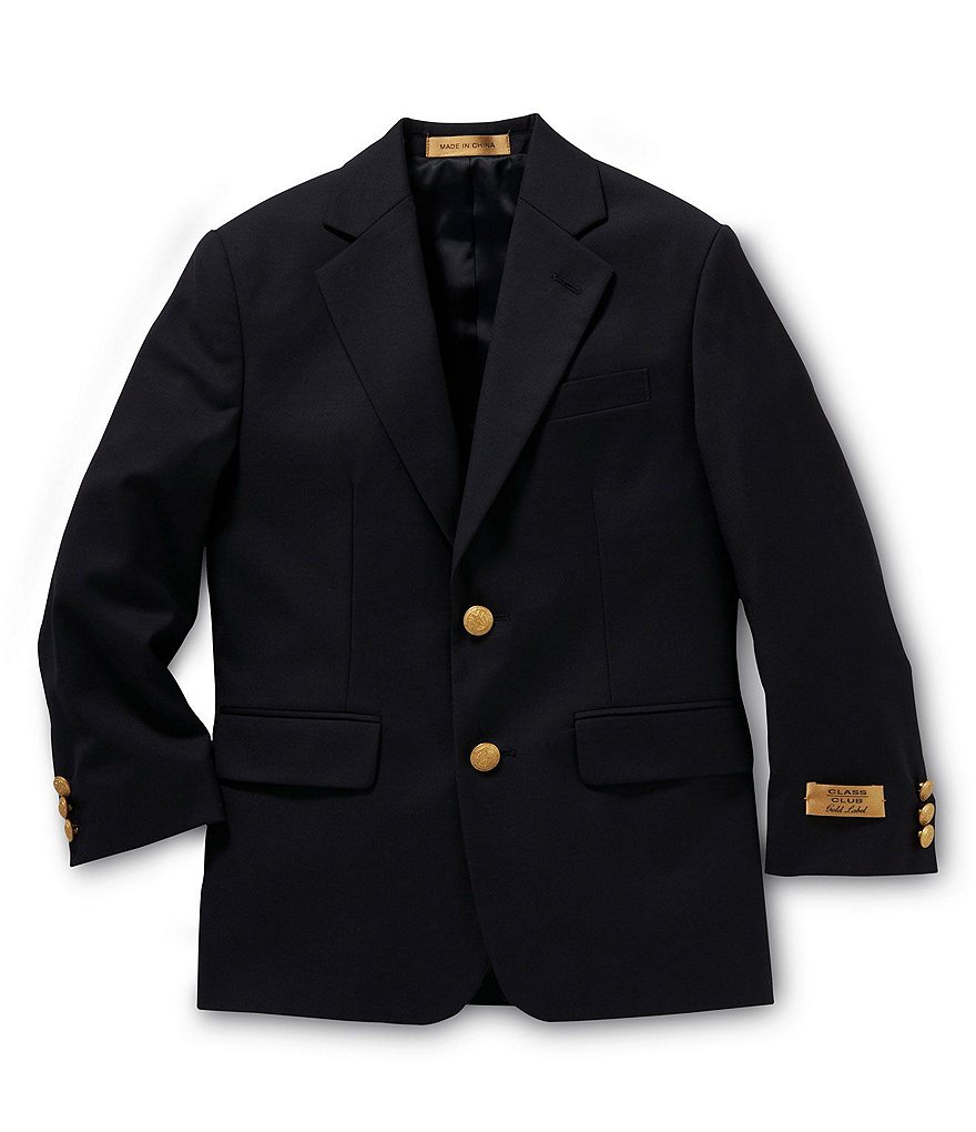 Class Club Gold Label Big Boys 8-20 Navy Blazer