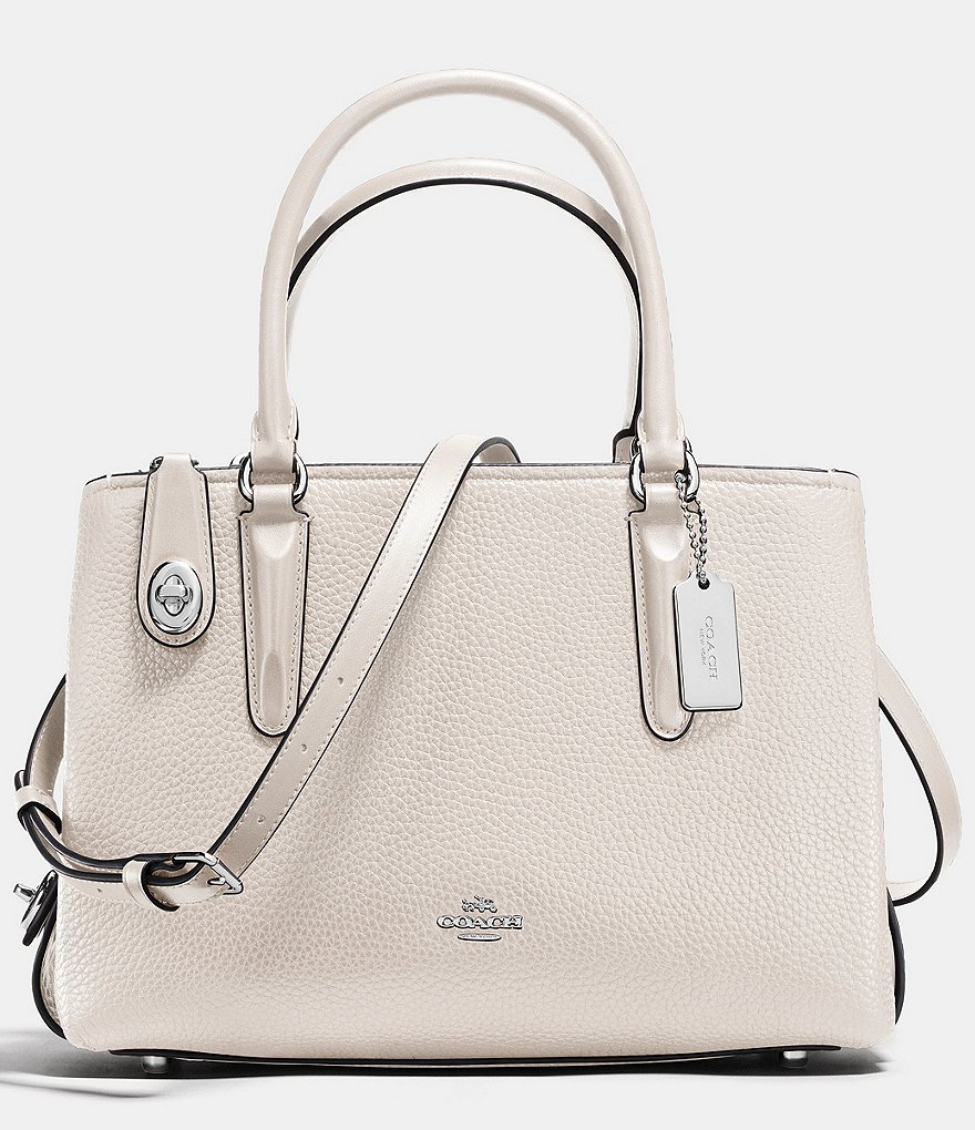 COACH BROOKLYN CARRYALL 28 IN PEBBLE LEATHER