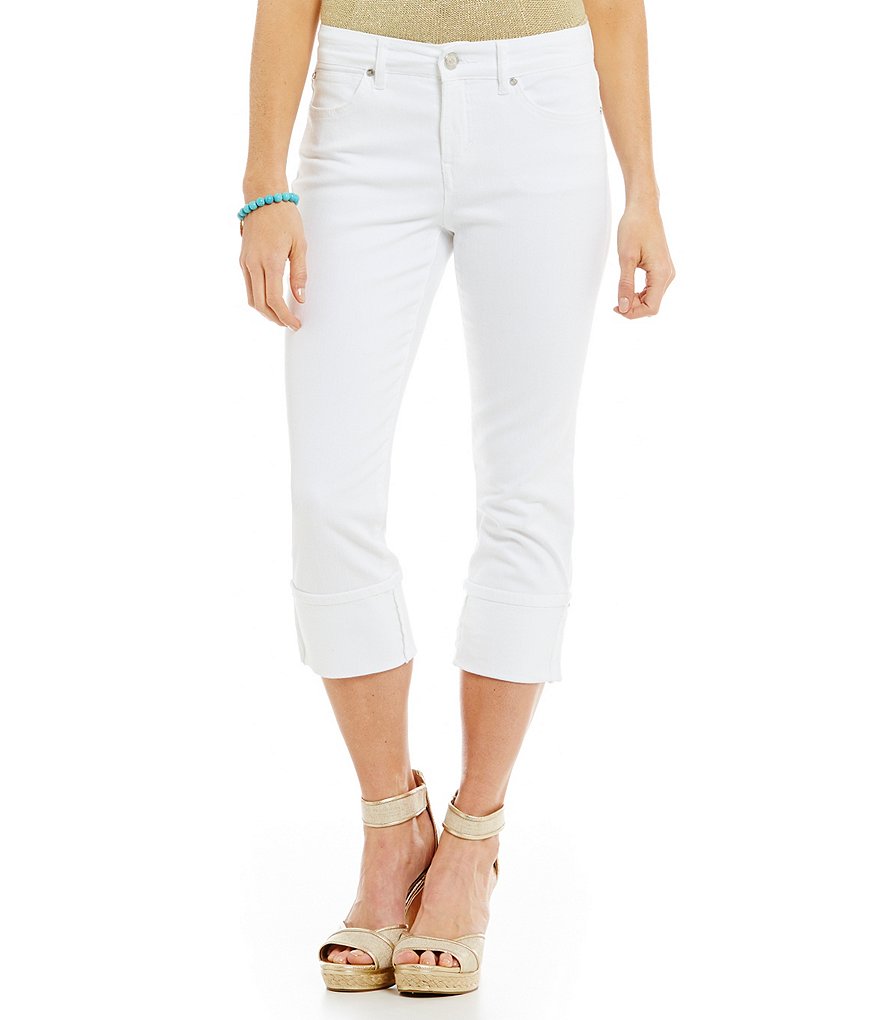 Code Bleu Gwen Slimming Cuffed Capri Jeans