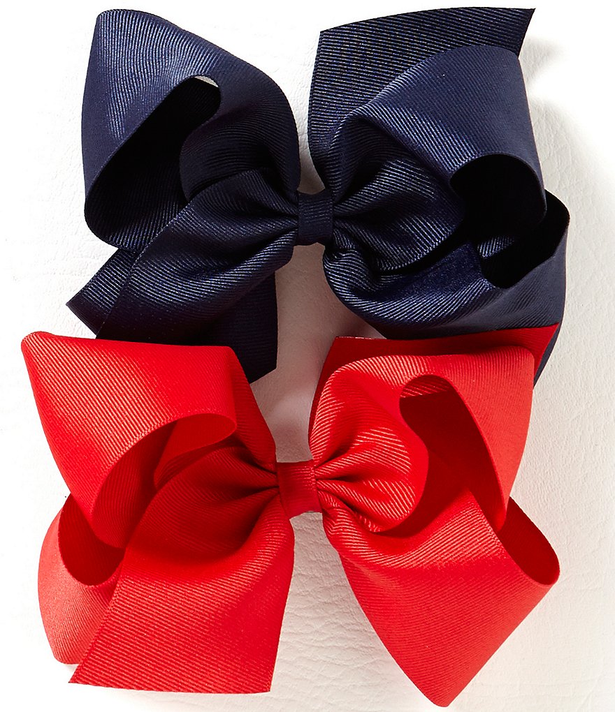 Copper Key Girls 2-Pack King Bow Set