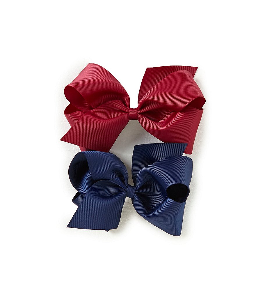 Copper Key Girls 2-Pack King Bow Set