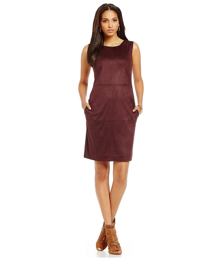 Cremieux Annette Suede Sleeveless Dress