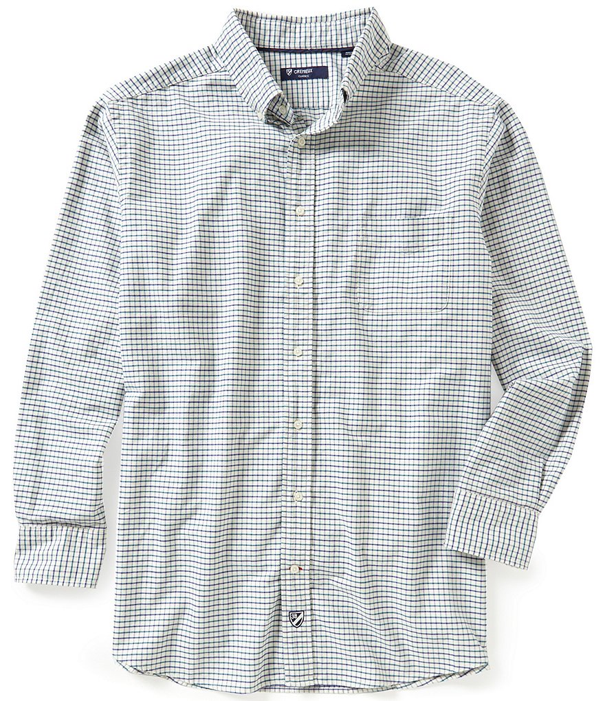 Cremieux Big & Tall Long-Sleeve Graph Check Oxford Woven Shirt