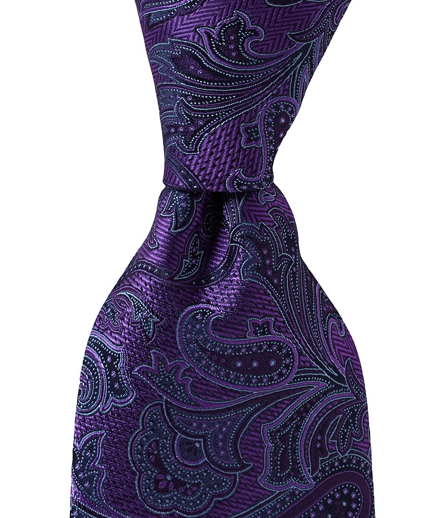 Cremieux Chevron Paisley Silk Traditional Tie