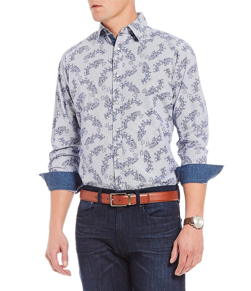 Cremieux Jeans Paisley Long-Sleeve Woven Shirt