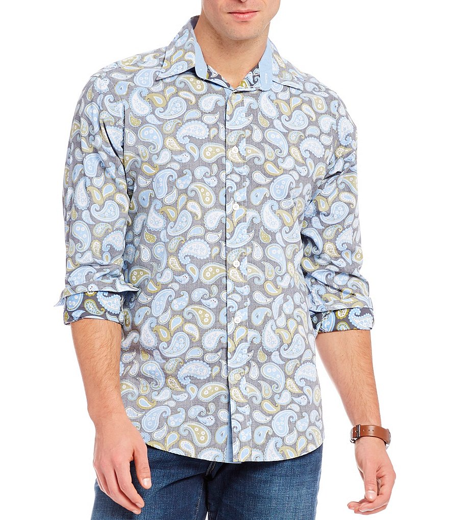 Cremieux Jeans Paisley Long-Sleeve Woven Shirt