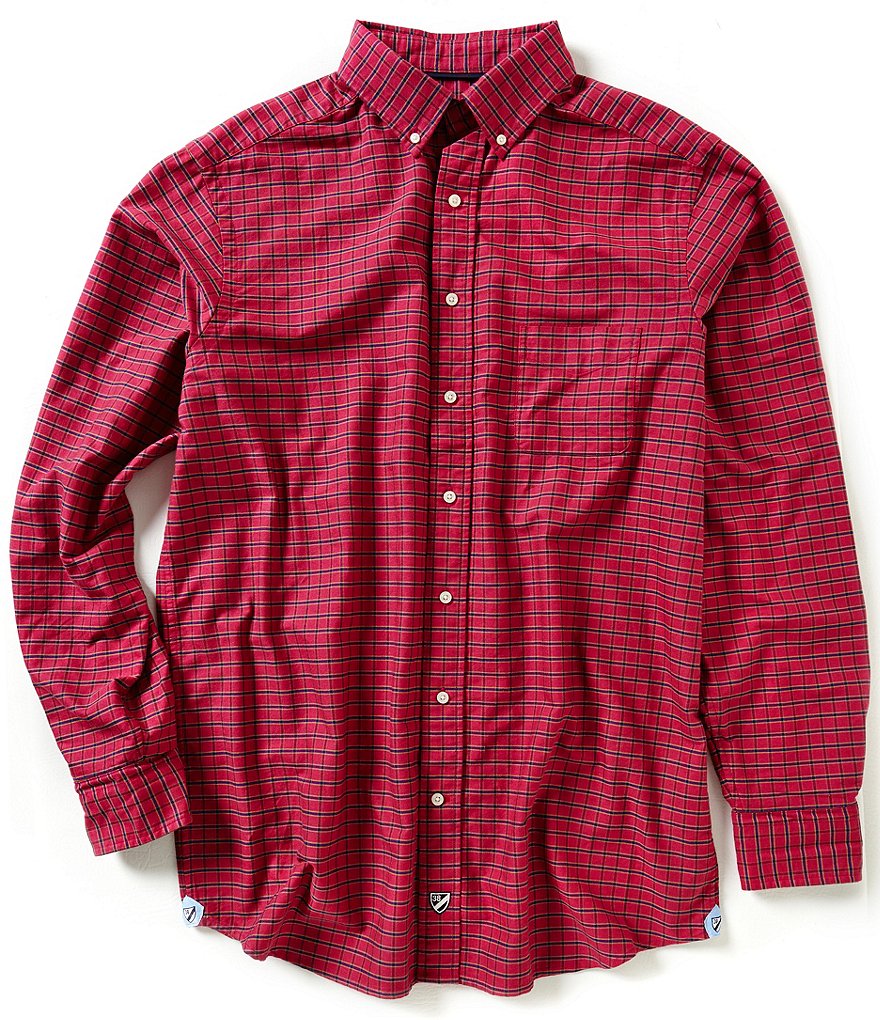 Cremieux Long-Sleeve Check Oxford Woven Shirt