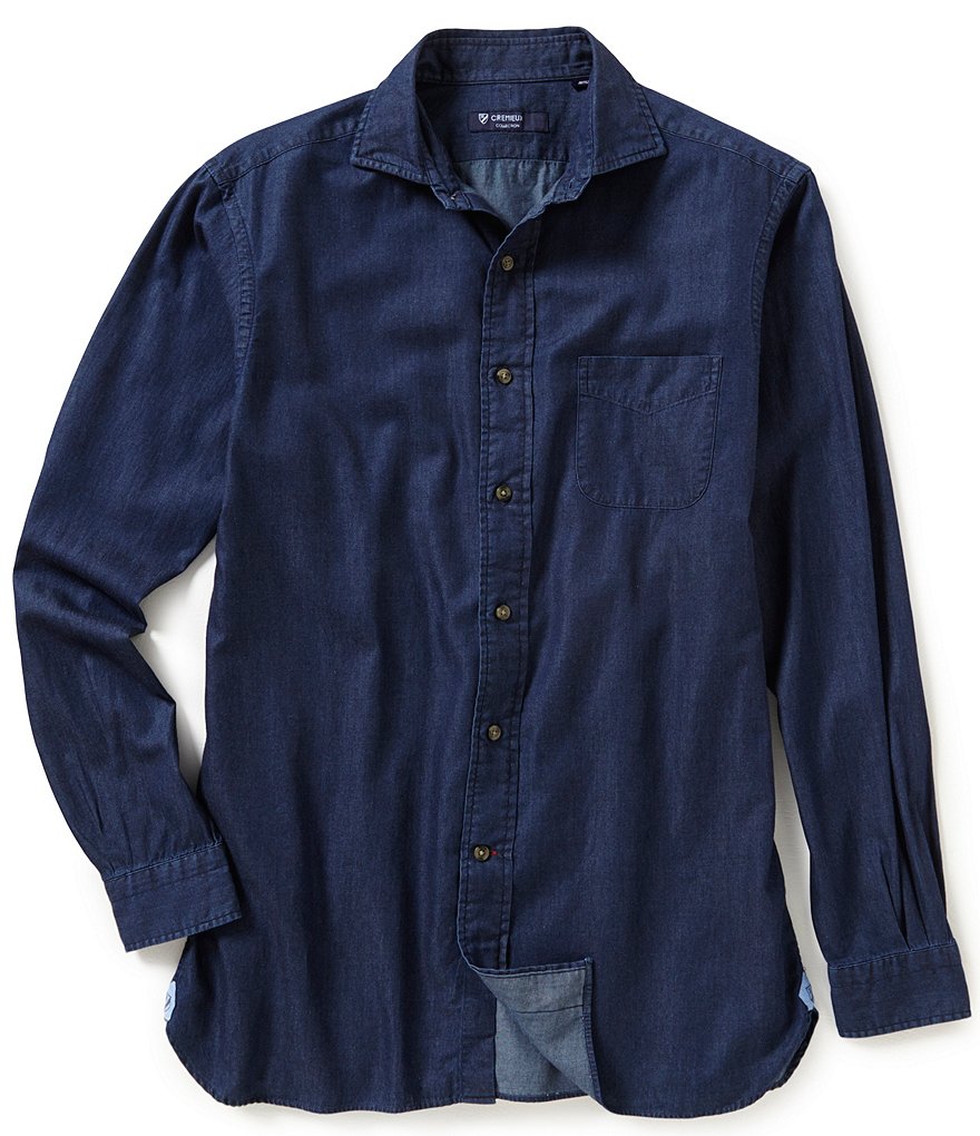 Cremieux Long-Sleeve Solid Woven Shirt