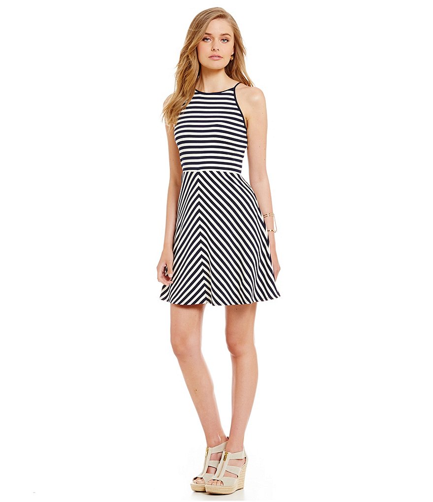 Cremieux Noah Stripe Knit Dress