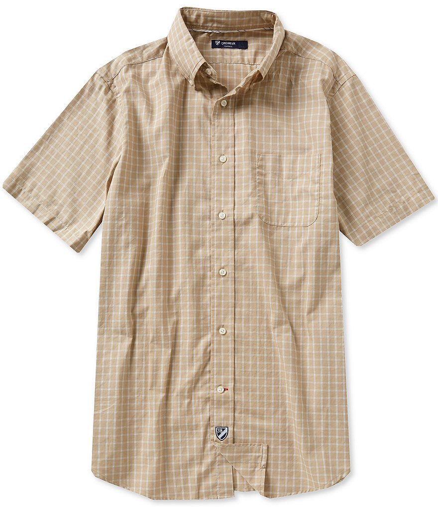 Cremieux Short-Sleeve Graph Oxford Shirt