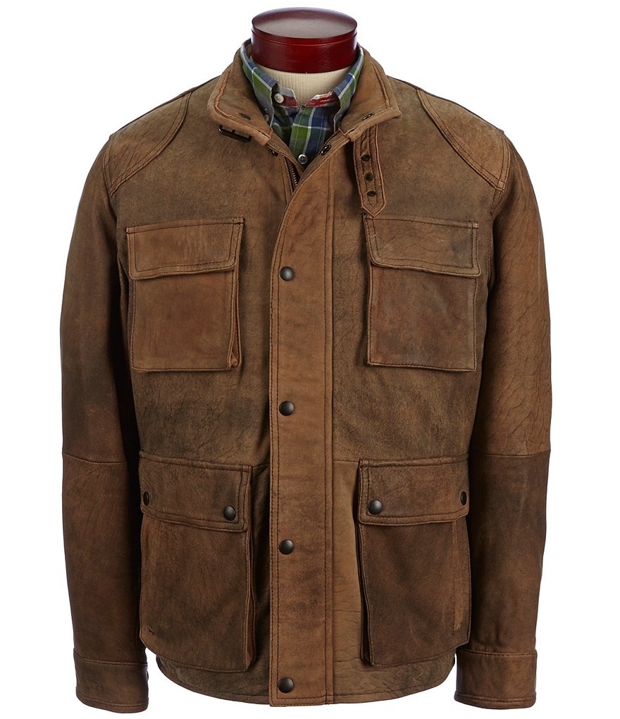Cremieux Vintage Leather Field Jacket