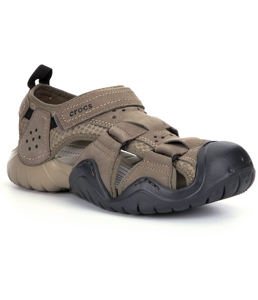 Crocs Men´s Swiftwater Leather Fisherman Sandals