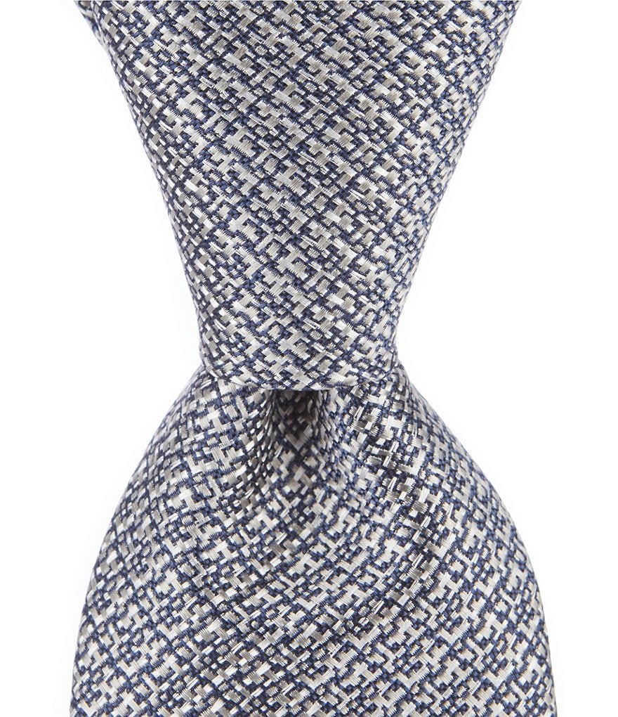 Crosby & Howard Mixed Solid Narrow 3#double; Silk Tie