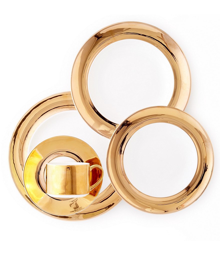 Darbie Angell Monaco 24KT Gold 5-Piece Place Setting