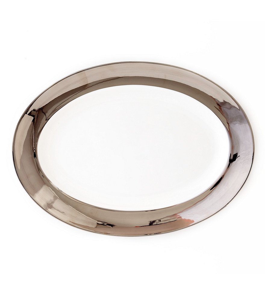 Darbie Angell Monaco Platinum Oval Platter