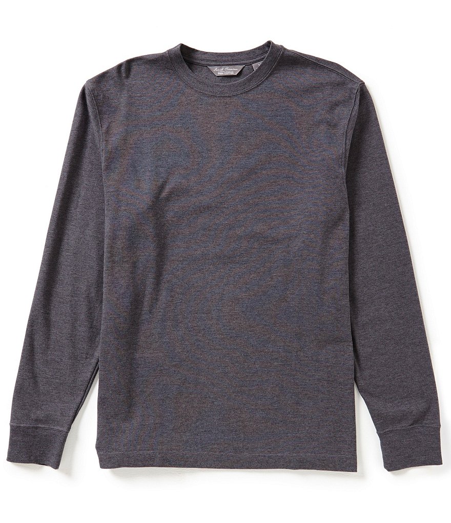 Daniel Cremieux Signature Long-Sleeve Micro-Stripe Tee