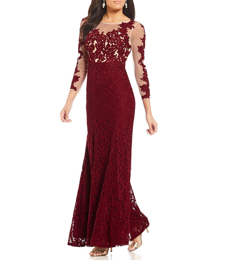 Decode 1.8 Illusion Lace Applique Gown