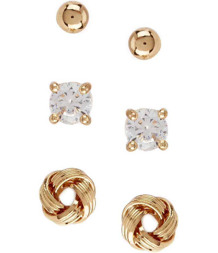 Dillard's Tailored Sterling Silver Stud Earring Set