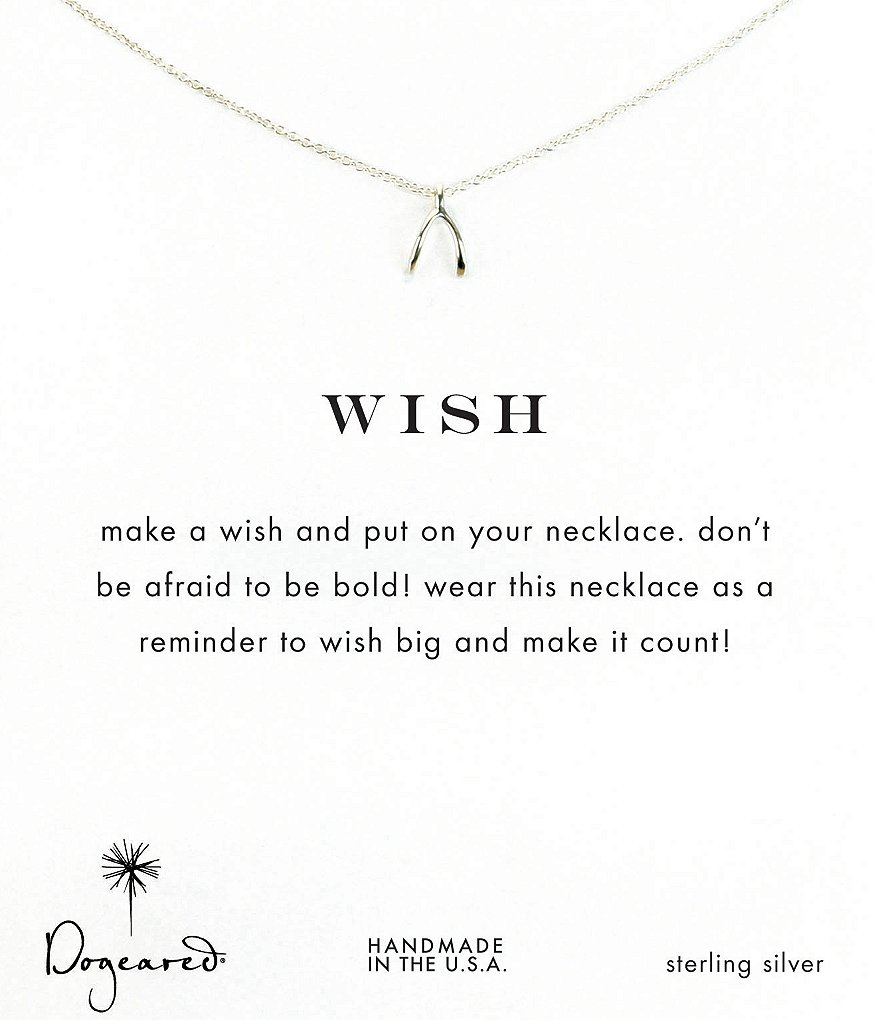 Dogeared Wishbone Delicate Necklace