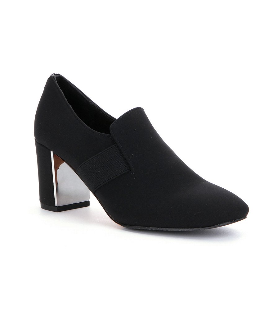 Donald J Pliner Clem Crepe Block Heel Shooties