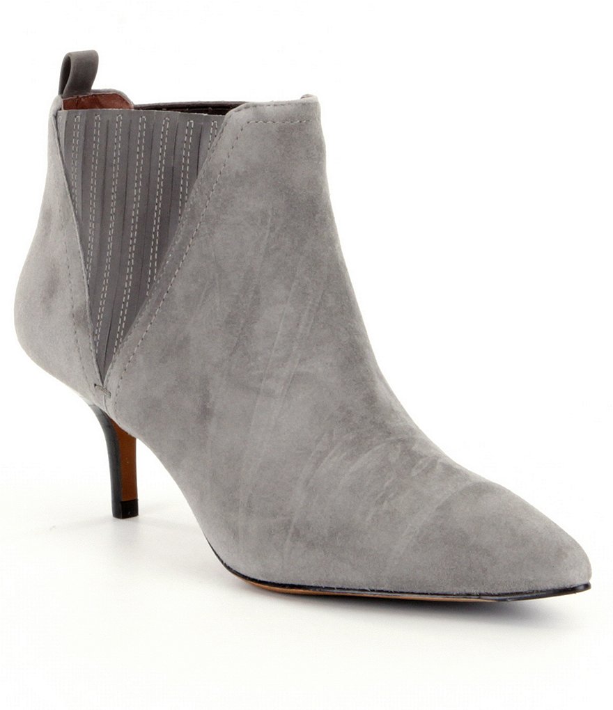 Donald J Pliner Faie Suede Elastic Side Booties
