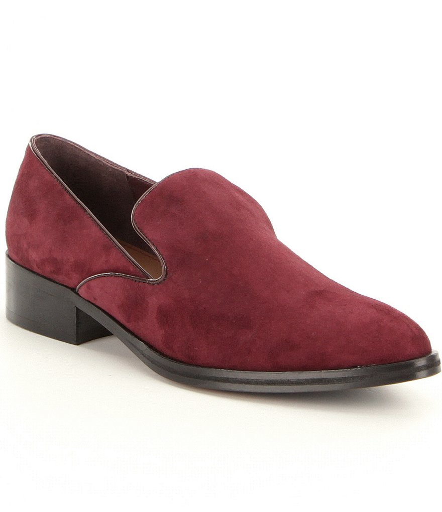 Donald J Pliner Galia Suede Slip-On Dress Loafers