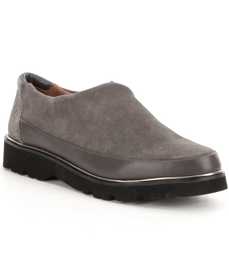 Donald J Pliner Carly Stretch Suede Casual Slip Ons