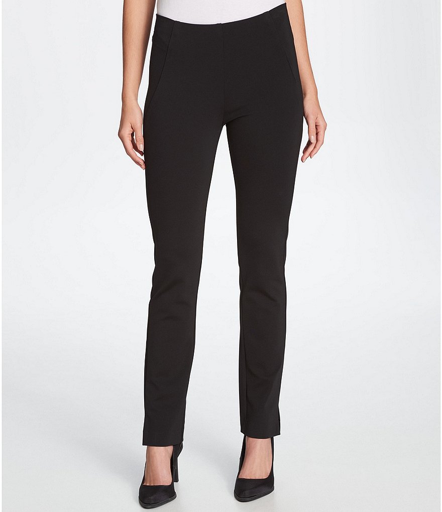 Donna Karan New York Polished Ponte Knit Split Hem Ankle Pants